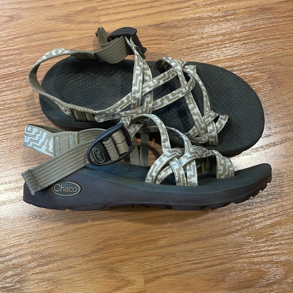 Chaco Neutral Strappy Outdoor Sandals - Taupe & Black - Picture 2 of 6
